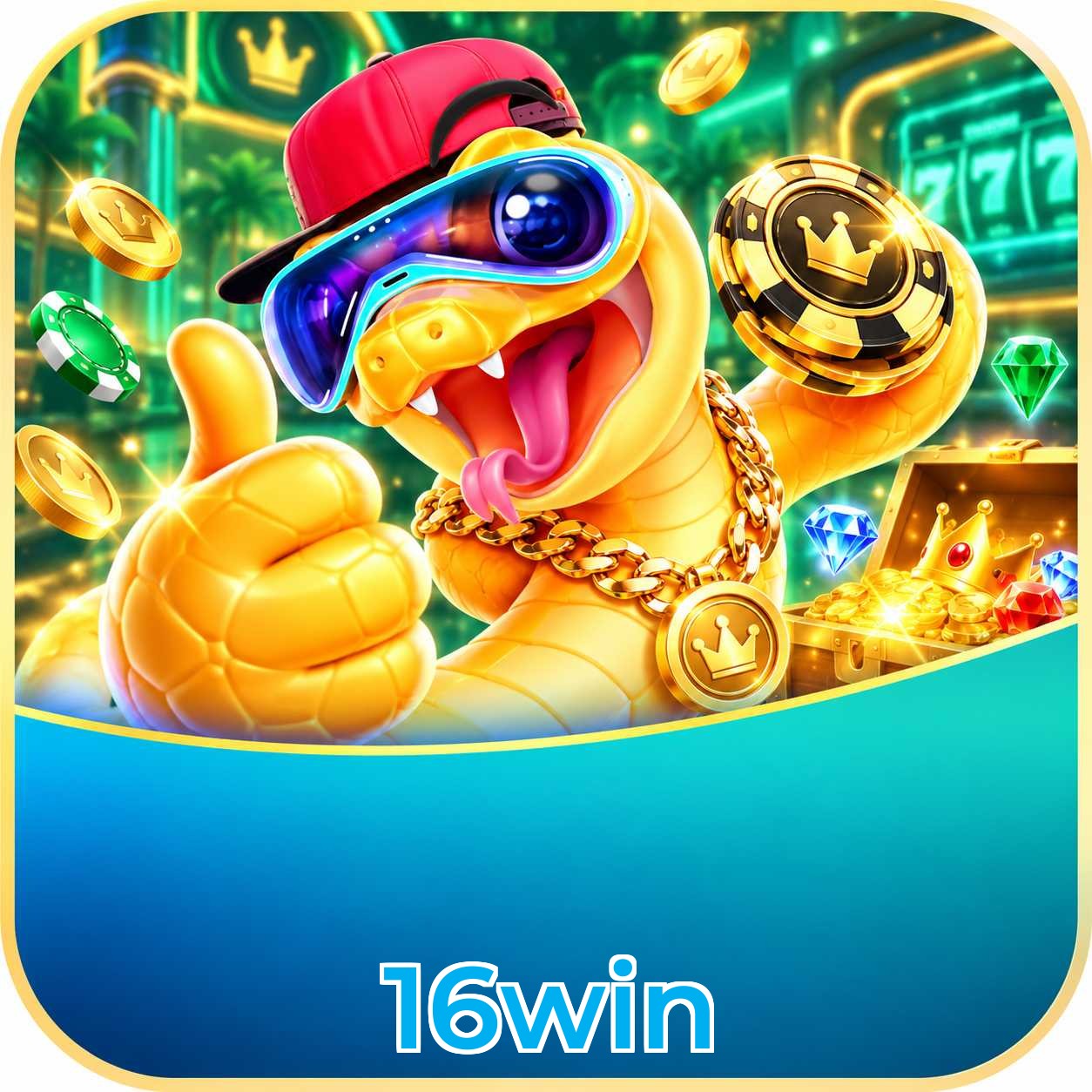 Catálogo de slots da 16win com RTP médio de 96,52%